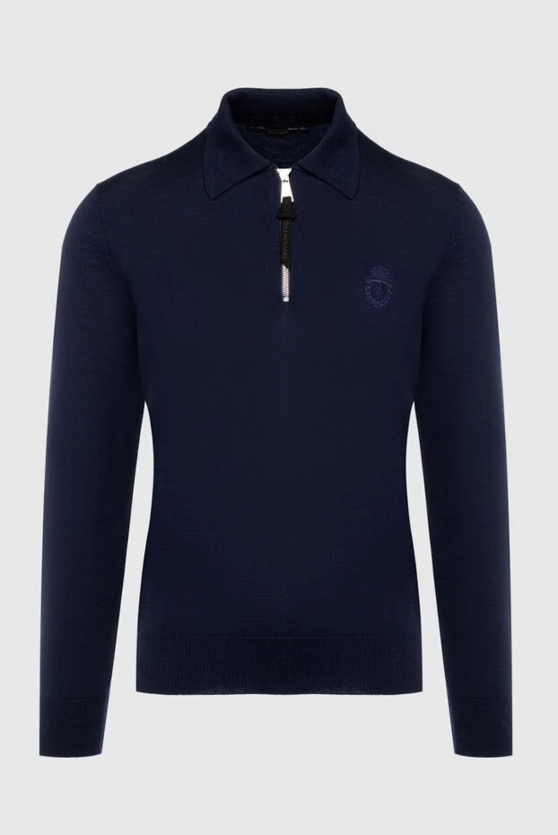 Billionaire man wool long sleeve polo blue for men buy with prices and photos 161688 - photo 1