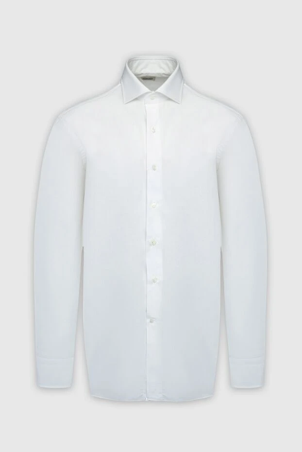 Alessandro Gherardi мужские сорочка из хлопка белая мужская купить с ценами и фото 161696 - фото 1
