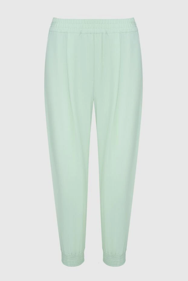 Erika Cavallini женские брюки из полиэстера и шерсти зеленые женские купить с ценами и фото 161711 - фото 1