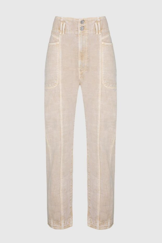 Isabel Marant woman beige cotton jeans for women buy with prices and photos 161752 - photo 1