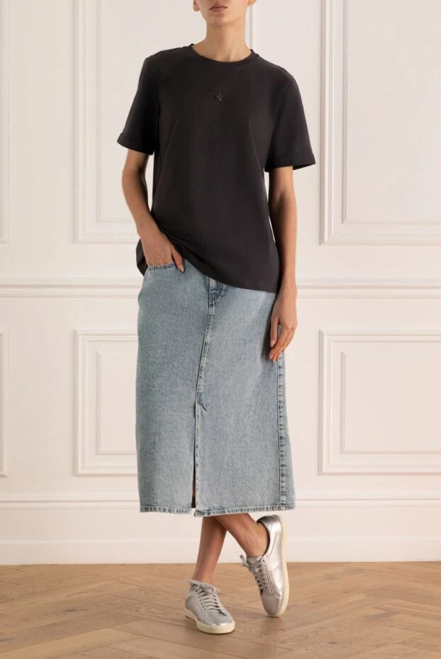 Isabel Marant woman blue cotton skirt for women buy with prices and photos 161759 - photo 2