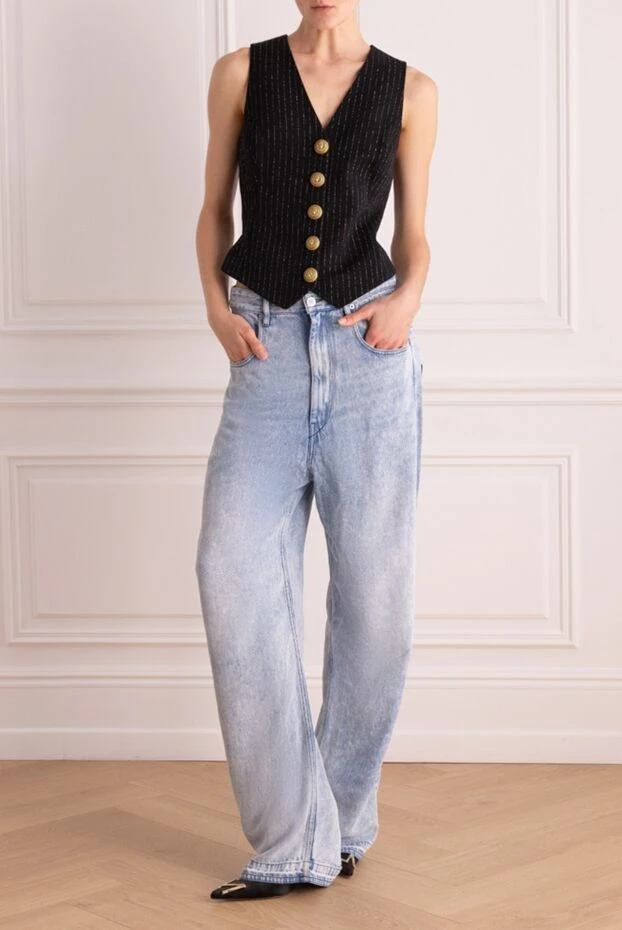 Isabel Marant женские джинсы из лиоцела голубые женские купить с ценами и фото 161774 - фото 2