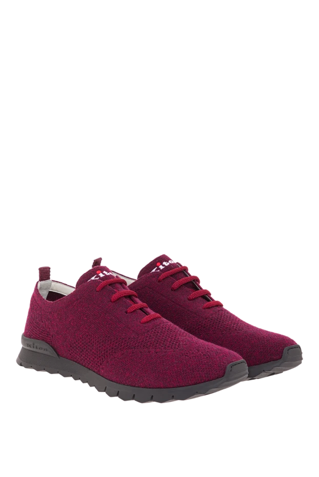 Kiton sneakers made of viscose burgundy for men 161776 - photo 3
