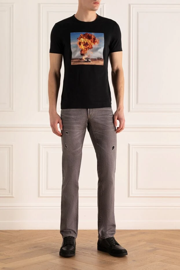 Limitato мужские футболка из хлопка черная мужская купить с ценами и фото 161804 - фото 2
