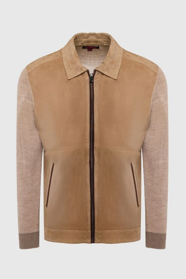 Torras cardigan for men made of suede and wool brown 196559 - photo 1