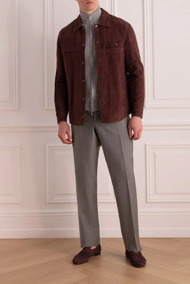 Torras man burgundy suede jacket for men 161826 - photo 2