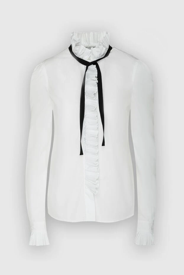 Philosophy di Lorenzo Serafini woman white cotton blouse for women buy with prices and photos 161870 - photo 1