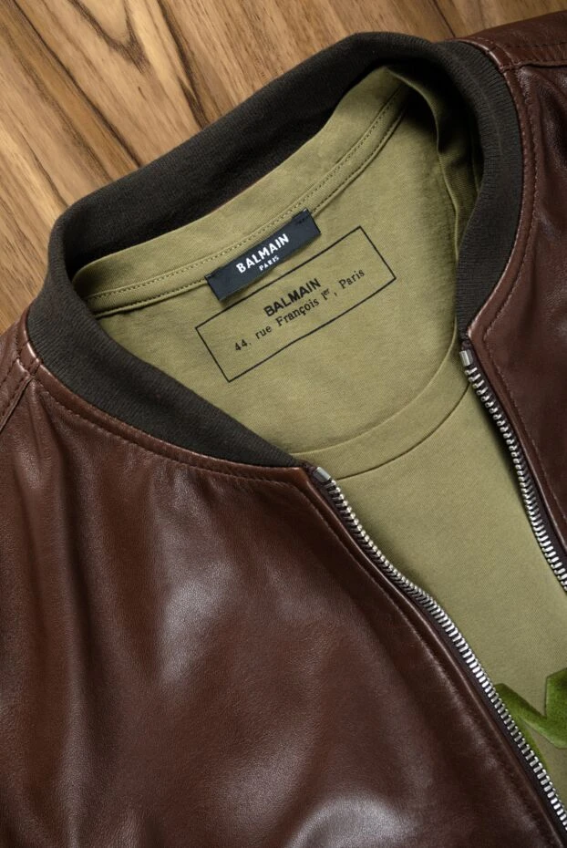 Balmain green cotton t-shirt for men 161980 - photo 2