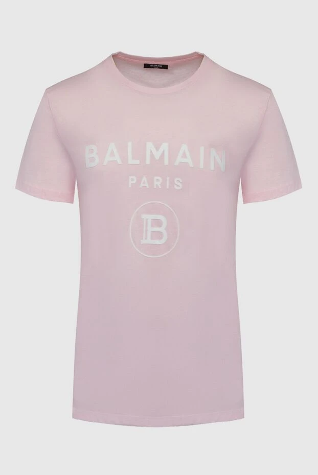 Balmain woman pink cotton t-shirt for women buy with prices and photos 161981 - photo 1