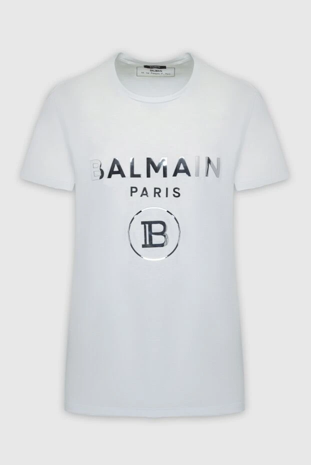 Balmain man white cotton t-shirt for men buy with prices and photos 161983 - photo 1