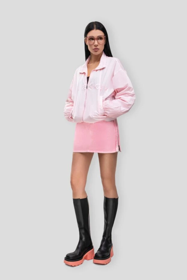 Givenchy pink denim mini skirt with side zippers 162031 - photo 3