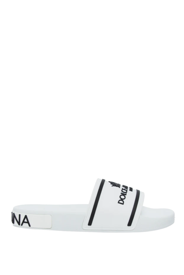 Dolce & Gabbana white rubber slippers for men 162108 - photo 1