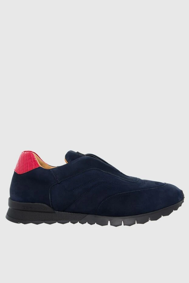 Kiton man blue nubuck sneakers for men 162110 - photo 1