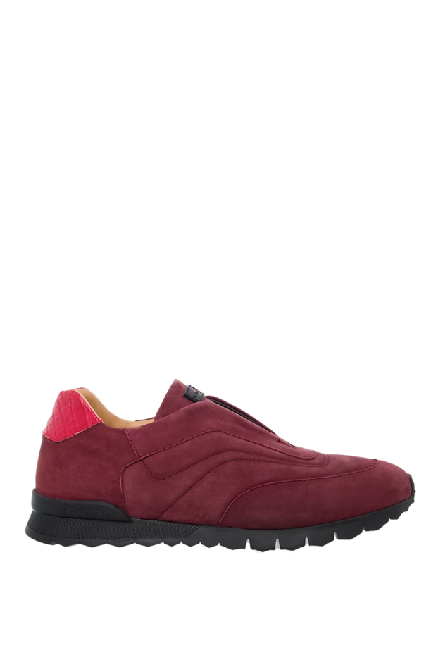 Kiton man sneakers in nubuck burgundy for men 162111 - photo 1