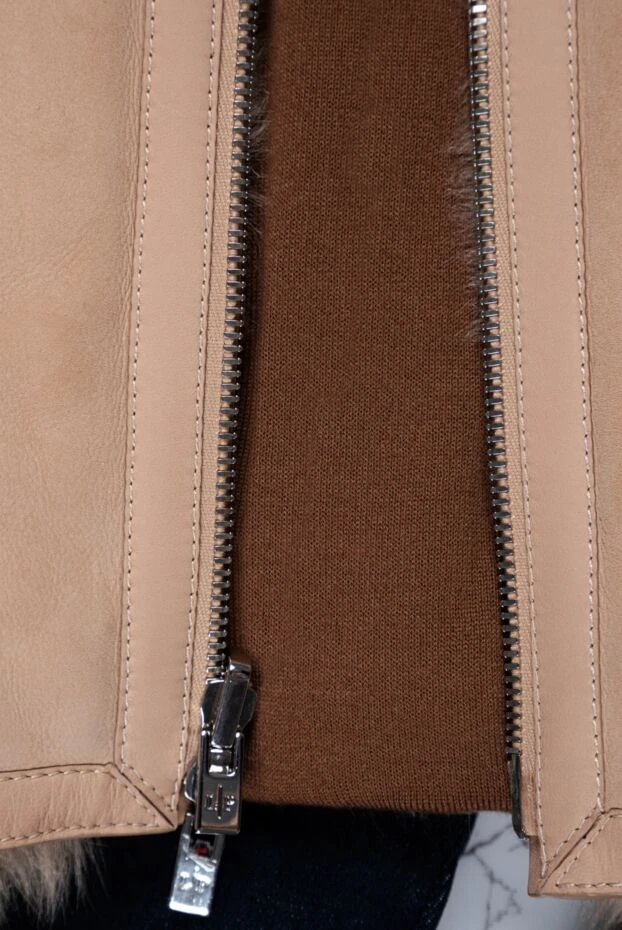 Loro Piana однотонний коричневий джемпер з округлою горловиною з кашеміру 162123 - фото 2