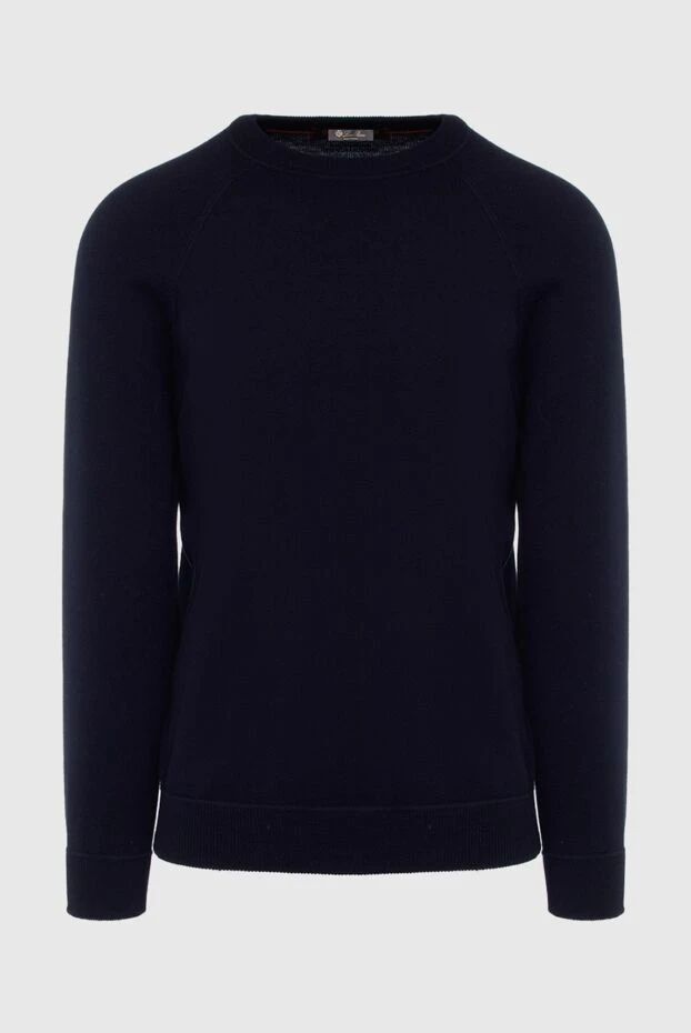 Loro Piana man cashmere jumper blue for men 162126 - photo 1