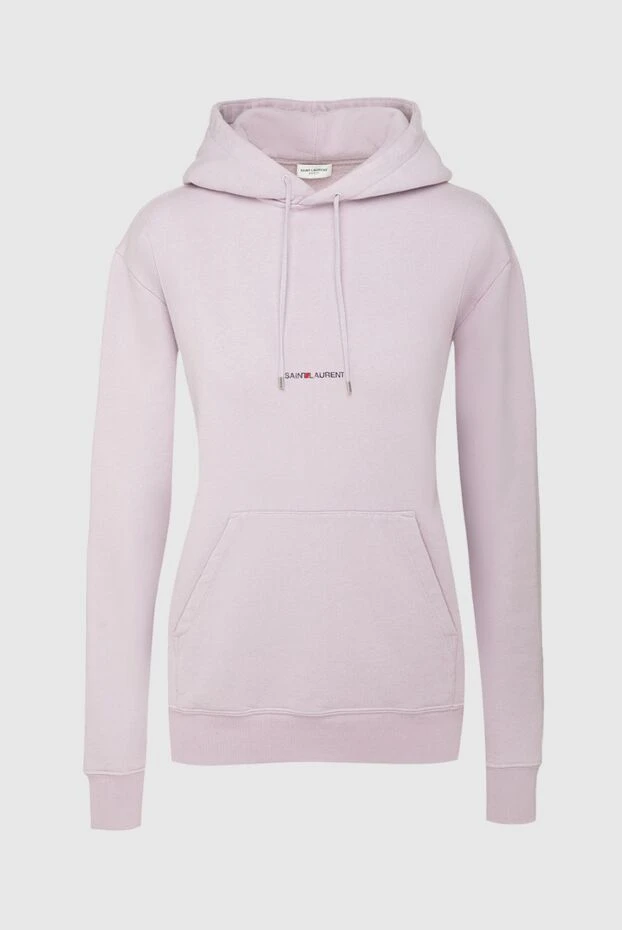 Saint Laurent woman cotton hoodie purple for women buy with prices and photos 162148 - photo 1