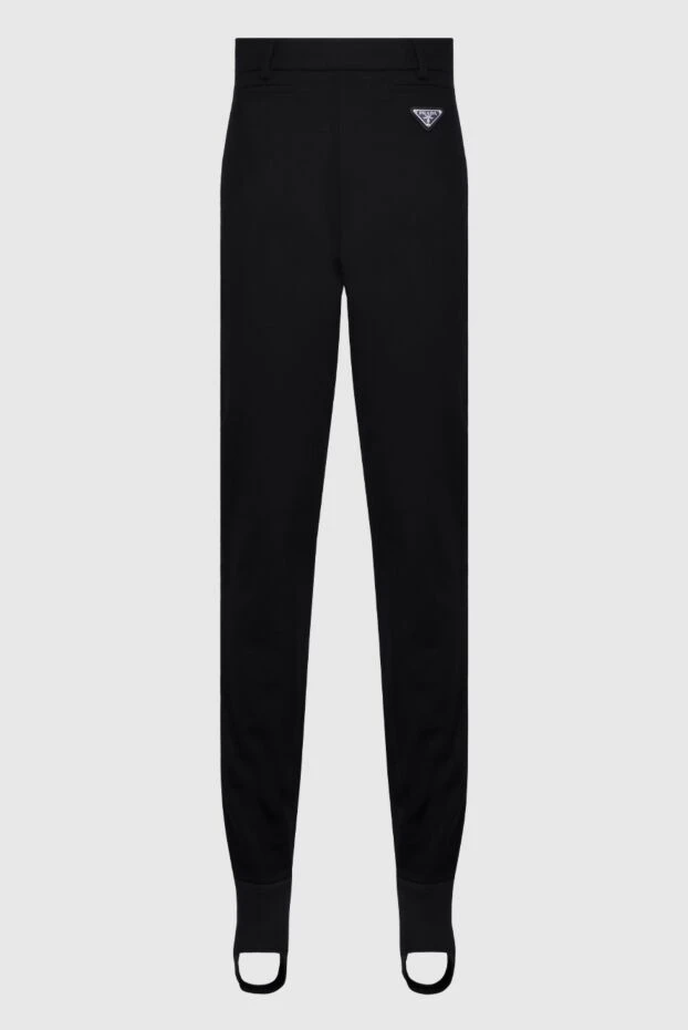 Prada женские брюки из шерсти черные женские купить с ценами и фото 162155 - фото 1