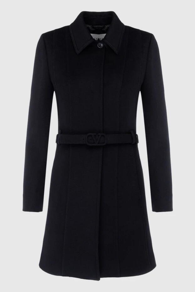 Valentino женские пальто из шерсти и кашемира черное женское купить с ценами и фото 162165 - фото 1