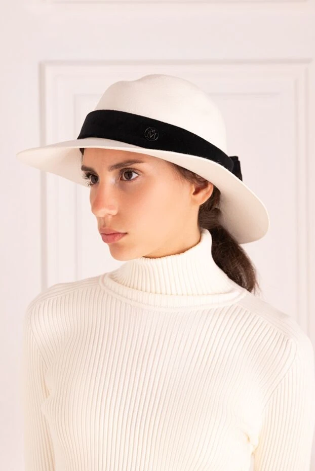 Maison Michel woman a white felt hat for women 162168 - photo 2