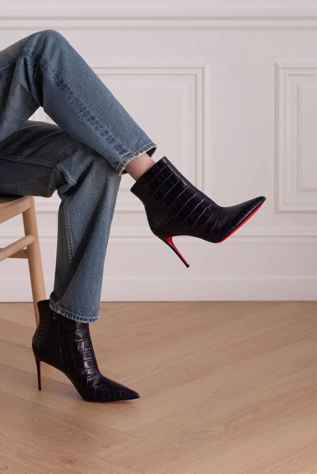Christian Louboutin woman blue leather boots for women buy with prices and photos 162177 - photo 2