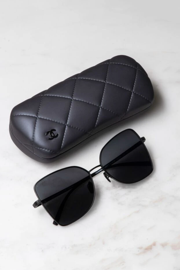 Chanel очки для защиты от солнца большие серые женские 162214 - фото 2