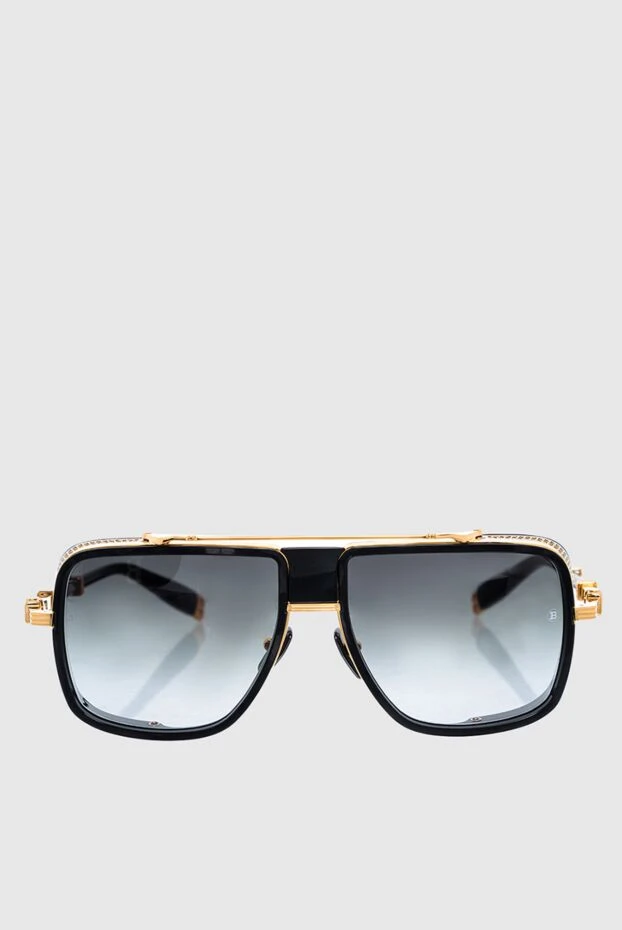 Balmain мужские очки солнцезащитные из металла и пластика черные мужские купить с ценами и фото 162221 - фото 1