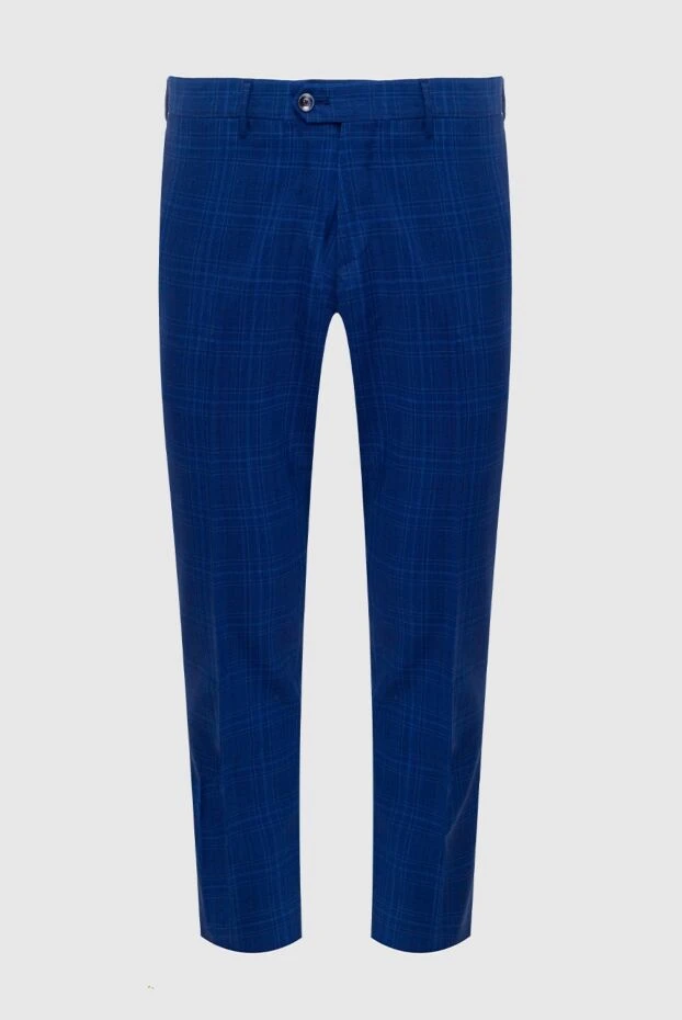 Sartoria Latorre man men's blue wool trousers buy with prices and photos 162277 - photo 1