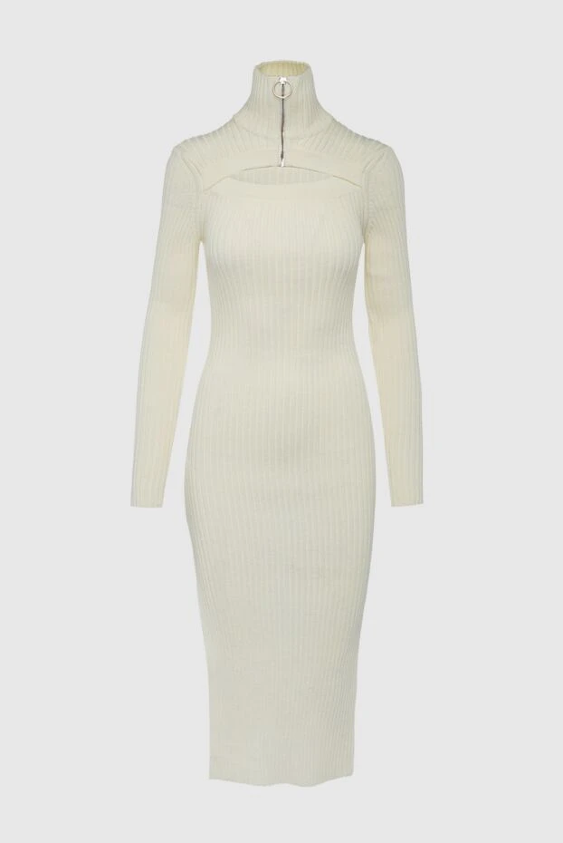 MSGM женские платье из шерсти и акрила белое женское купить с ценами и фото 162292 - фото 1
