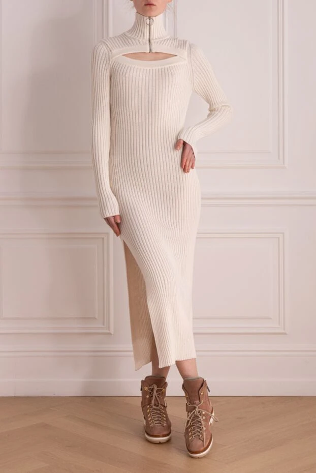 MSGM woman white wool and acrylic dress for women buy with prices and photos 162292 - photo 2