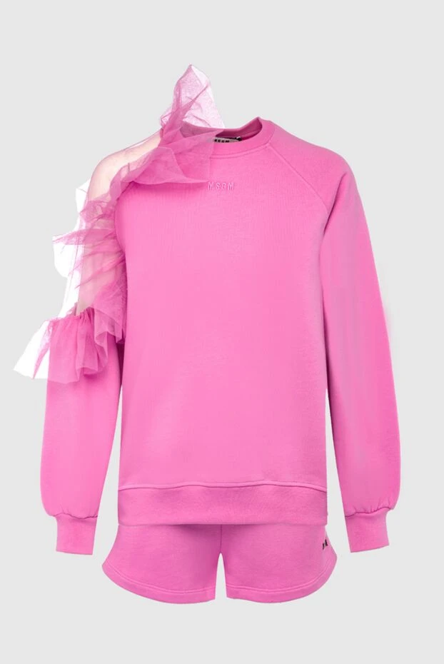 MSGM жіночі костюм із шортами з бавовни рожевий жіночий купити фото з цінами 162298 - фото 1