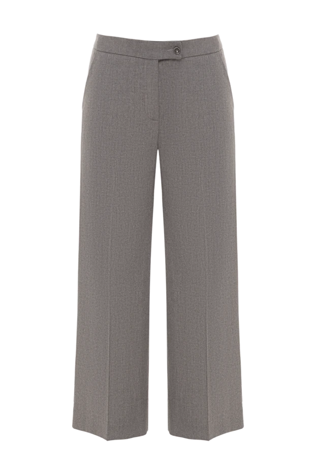 Rocco Ragni брюки женские классические серые свободного кроя 162304 - фото 1