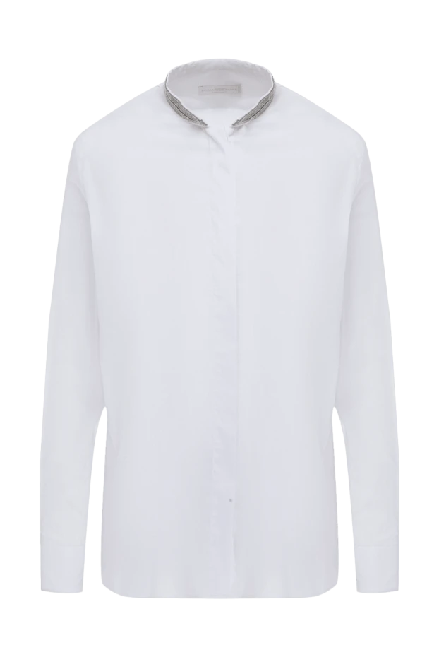 Rocco Ragni женские блуза из хлопка и полиэстера белая женская купить с ценами и фото 162314 - фото 1