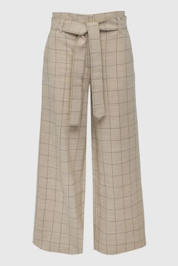 D.Exterior женские брюки из шерсти бежевые женские купить с ценами и фото 162336 - фото 1