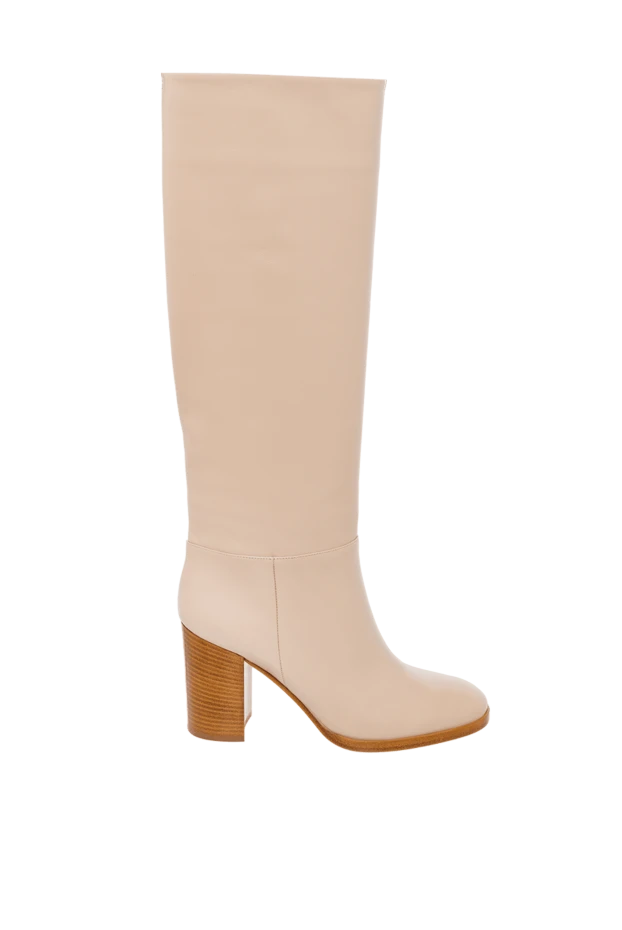 Gianvito Rossi woman beige leather boots for women buy with prices and photos 162357 - photo 1