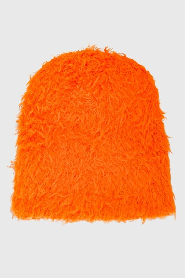 The Attico women's bright orange fur hat 162363 - photo 1