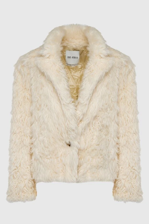 The Attico woman women's white acetate fur coat buy with prices and photos 162374 - photo 1