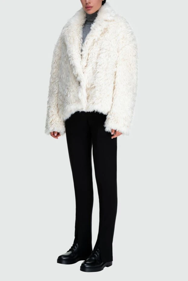 The Attico woman women's white acetate fur coat buy with prices and photos 162374 - photo 2