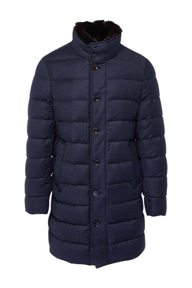 Moorer man down jacket men's wool and cashmere blue buy with prices and photos 162385 - photo 1