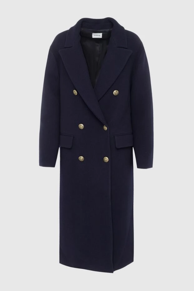 P.A.R.O.S.H. женские пальто из шерсти и полиамида синее женское купить с ценами и фото 162391 - фото 1