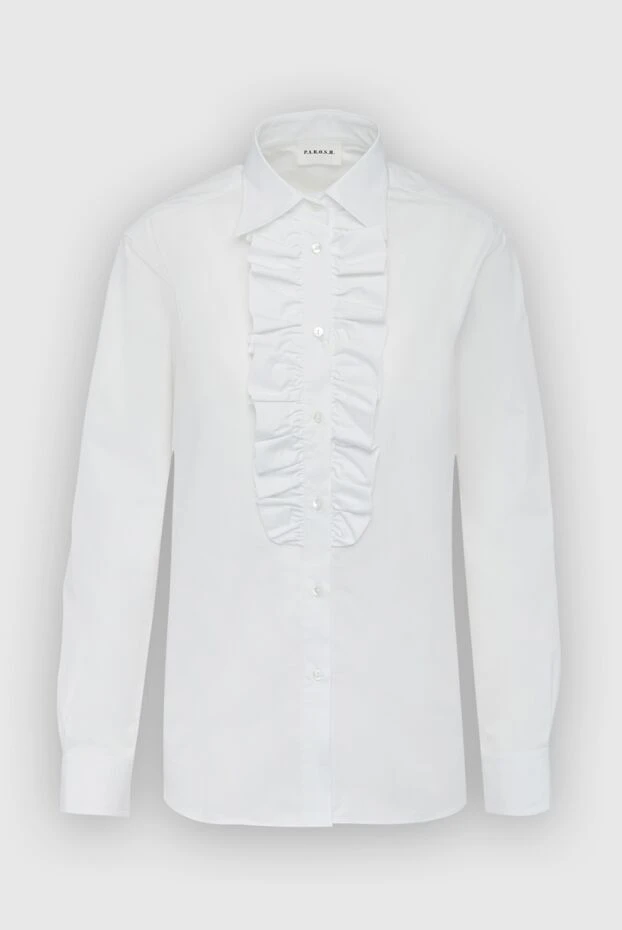 P.A.R.O.S.H. woman white cotton blouse for women buy with prices and photos 162398 - photo 1