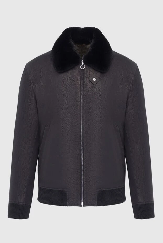 Seraphin мужские куртка на меху из кожи черная мужская купить с ценами и фото 162458 - фото 1