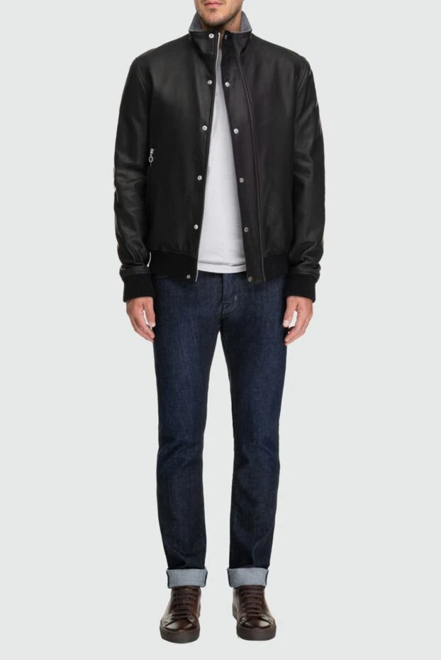 Seraphin man black leather jacket for men buy with prices and photos 162483 - photo 2