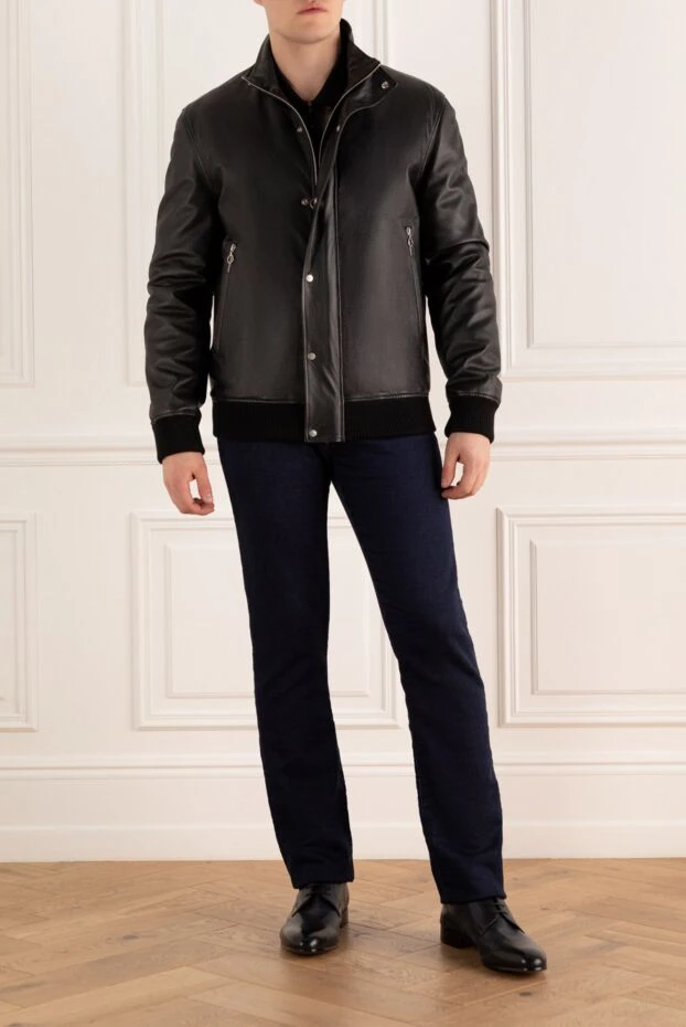 Seraphin man black leather jacket for men buy with prices and photos 162494 - photo 2