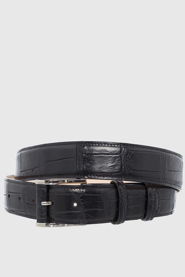 Cesare di Napoli man black crocodile leather belt for men buy with prices and photos 162504 - photo 1