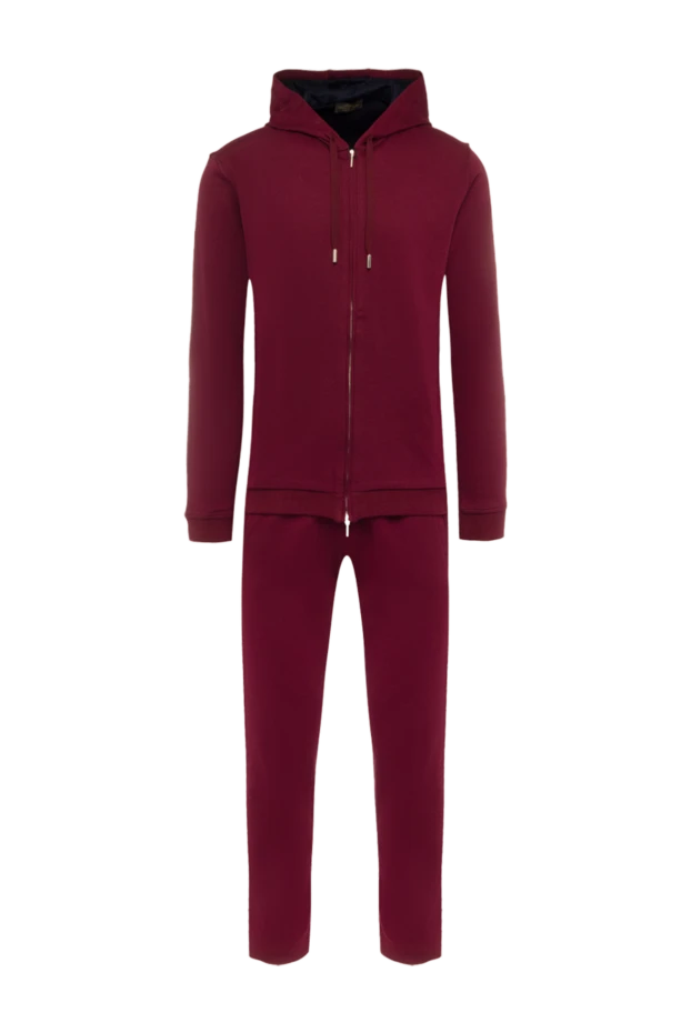 Cesare di Napoli sports suit for men made of cotton burgundy 162517 - photo 1