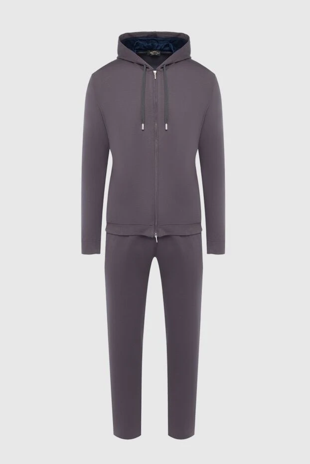 Cesare di Napoli mens dark grey cotton knit tracksuit with hood 196952 - photo 1
