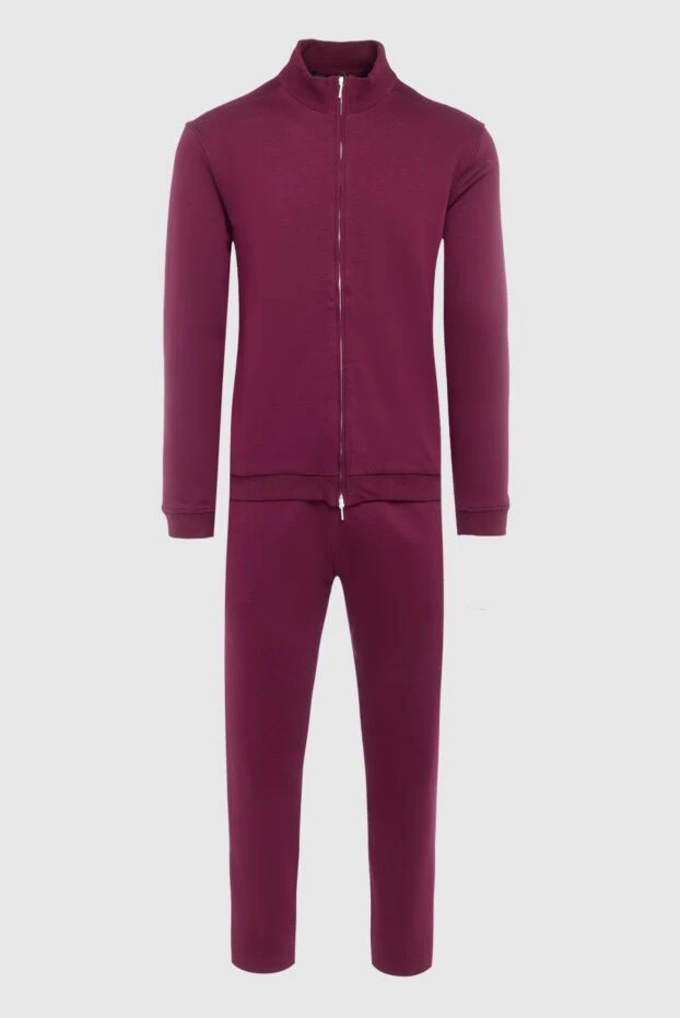 Cesare di Napoli man men's cotton sports suit, burgundy buy with prices and photos 162521 - photo 1