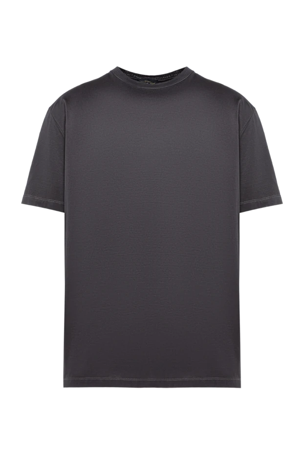 Cesare di Napoli men's gray t-shirt with a soft fit and a basic silhouette (markdown) 197968 - photo 1
