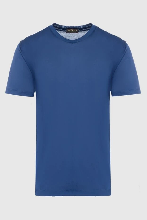 Cesare di Napoli чоловічі футболка з бавовни синя чоловіча купити фото з цінами 162529 - фото 1